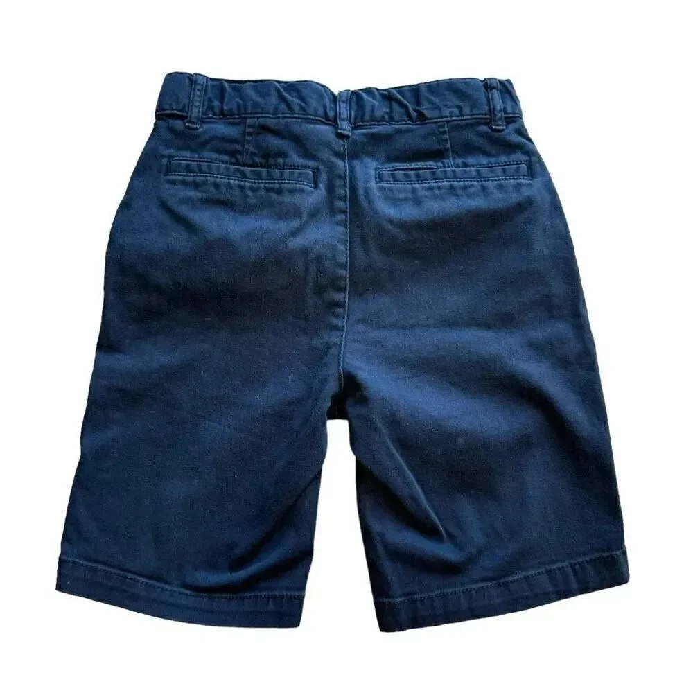 The Children’s Place Navy Pull On Adjustable Waist School Uniform Soft Short Pan
